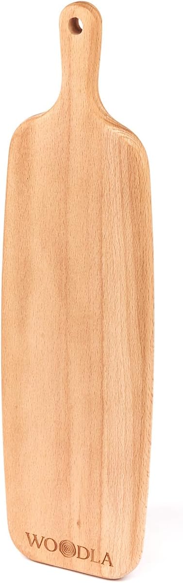 Charcuterie Boards Wood Cutting Board Cheese Serving Boards for Entertaining Blanks for Laser Engraving Kitchen Tools 15.7 x 4.5 Inch (CB-003, Long)