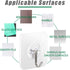 AROIC 58 Packs Adhesive Hooks for Hanging - Heavy Duty Self Adhesive Wall Hooks 20 lbs (Max)