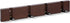 Modern Wooden Coat Rack, Wall Mounted with 4 Folding Hooks, Brown Coat Hanger for Purses and Keys