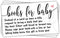50 Sweet Heart Books for Baby Shower Request Cards - Invitation Inserts for Baby Shower