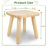 BEE&OAK 9.25 Inch 9.25" 9.25"(W) 8.86"(H)) Wooden Step Stool for Toddlers, Foot Stool for Adults, Plant Stool