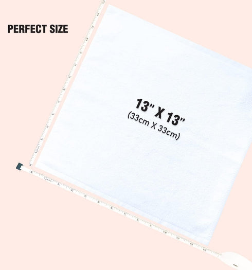 SUMMERMIA 12 Pack 13" 13" Washcloths x - Soft Wash Cloths for Your Face Towel, Viscose derived from Bamboo & Cotton