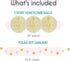 EpiqueOne 22-Piece Party Set - Tissue Paper Pom Poms in Mint, Ivory & Peach | Includes 12 Pom Poms, 6 Lanterns, 3