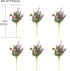 YUGALI 6 20" Pcs Artificial Plants Daisy Flowers Branches for Vase Faux Silk Spring Greenery Stems with Eucalyptus