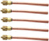 Spare Part Air Conditioner Filling Access Valve Monodirectional 6mm Tube OD - Pack of 5
