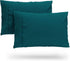 Cosy House Collection Luxury Cooling Rayon Bamboo Blend Pillow Cases - Set of 2, King, Dark Teal, Cooling & Breathable