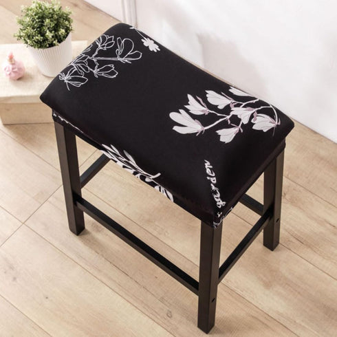 Set 4 Counter Counter #6 Bar Stool Cover Rectangle of Printed Stretch Height Bar stools Slipcovers Saddle Stool