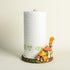Bicuzat Countertop, Cute Retro Mushroom Pattern Paper Towel Holder Stand, Resin Crafts Display for Kitchen Cafe Western
