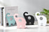 1 Leoyoubei Vintage Bookends with Felt Pads to Protect Bookshelf Bookcase Non-slip heavy steel Elephant pairs white