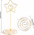 12pcs Gold-Star Shaped Table Number Holders, 3.35 inch Place Card Stands for Wedding, Party, Birthday