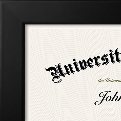 Americanflat 8.5x11 Diploma Frame, Black, Shatter-Resistant Glass, Engineered Wood, Legacy Collection