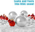 Artificial Snow, 8 Liters, 9.2 oz, Plastic Snow for Decoration and Handcraft
