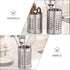 Stainless Steel Cutlery Bucket, Tabletop Utensil Holder for Kitchen, Chopstick Stand Case, Drain Rack Accessories