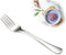 SANTUO Stainless Steel Dinner Forks Set - 12PCS Salad Forks Silverware with Round Handle, Dishwasher Safe