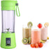 ISA Portable Blender for Shakes & Smoothies, Cordless Mini Travel Juicer Cup Mixer, 13oz USB Rechargeable (GREEN)