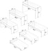 6pcs, 7.5''x8''x8.5''x9''x9.5''x10'' Sezanrpt Acrylic Display Risers Clear Rectangular Display Organizer Stands
