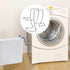 Washing Machine Drain Hose Holder, Adjustable Shape Drain Hose Holder Clamp Hook, 304 Stainless Steel Laundry Tub Hose Guide Clip, Universal Utility Sink Hose Clamp Fits All Drain Hose