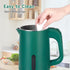 Small Electric Tea Kettle, 0.8L Portable Mini Hot Water Boiler Heater with Auto Shut-Off & Boil Dry Protection (Green)