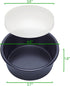 4 Inch Cake Pan Set of 5, Nonstick Round Cheesecake Pans with 100 Parchment Paper, Mini Baking Tins, Food Grade Coating