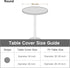 24 Inch Small Round Fitted Table Cover Cocktail Table Topper Cap Elastic Tablecloth Stretch Spandex Tables Cloth
