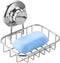 SANNO Suction Cup Soap Holder, Soap Dish Saver Tray for Shower Wall, Bathroom, Stainless Steel