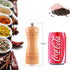 ouktor Set, (5.5inch) Salt and Pepper Grinders Manual Wooden Salt and Pepper Mills Shakers, Ceramic Rotor with Strong