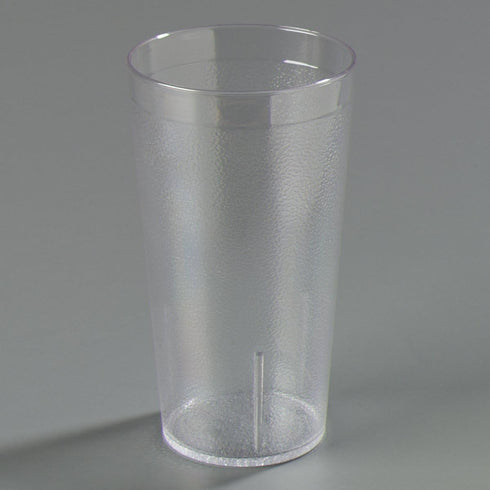 Carlisle FoodService Products 52128107 Stackable Shatter-Resistant Plastic Tumbler, 12 oz., Clear, Pack of 6