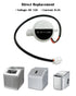 Ice Maker Water Pump Replacement HZB-12A/25BF, Fit for Household Small Bullet Ice Machine