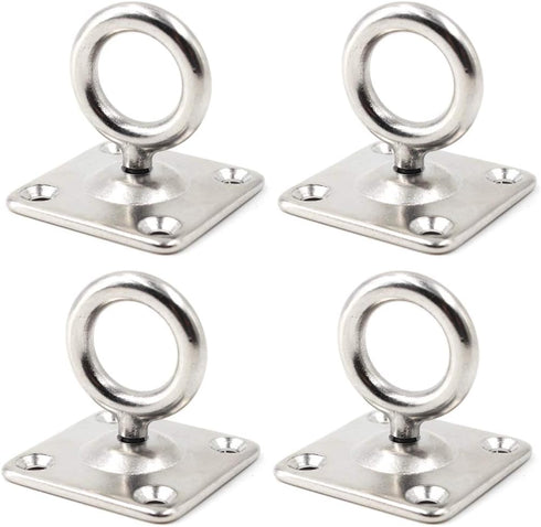 M5 Heavy Duty Swivel Ceiling Mount Hook, 304 Stainless Steel for Yoga Swing & Marine Deck Hardware (4PCS)