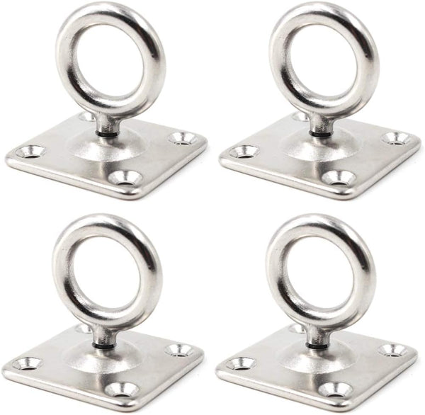 M5 Heavy Duty Swivel Ceiling Mount Hook, 304 Stainless Steel for Yoga Swing & Marine Deck Hardware (4PCS)