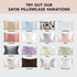 Kitsch Satin Pillowcase with Zipper for Hair & Skin, Queen Size, Blush, Machine Washable, Cooling, Wrinkle-Free