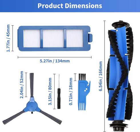 14 Pack Replacement Parts Compatible with Eufy RoboVac G35, G35+, G40, G40 Hybrid, G40+, G40 Hybrid+, G30+, G30 Hybrid+