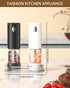 Set 6-Level CIRCLE JOY Electric Salt and Pepper Grinder Rechargeable Salt and Pepper Mills with External Adjustable