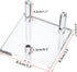 Hipiwe 4-Pack Clear Acrylic Display Stand, Three-Peg Easel Stands for Fossil Coral, Geodes, Rock Mineral Collectibles