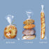 200Pcs 11 18 Inch Gusset x Bottom Bread Bags with Ties, Clear Plastic Micro Perforated Bags for Homemade Bread