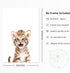 Set 6 8x10in Wodkwq Nursery Wall Art Safari Animal Canvas Prints Baby Girl Boy Room Decor Poster Pictures Cute Jungle