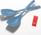 2 Pack Large Silicone Cooking Spoon - Non-Stick Slotted and Solid Spoon Set with Deep Bowl for Mixing