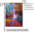 Welcome Fall House Flag, 28 x 40 Inch, Autumn Leaves Decorative Double Sided Flag for Farmhouse Yard