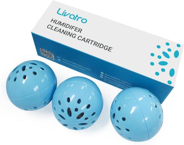 Humidifier Cleaning Ball, Fights Mold and Bacteria, Prevents Hard Water Build-Up, Eliminates Odor, For All Humidifiers
