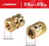 YAMATIC Pressure Washer Quick Connect, 3/8 Inch Brass Female Coupler, 3/8 Quick Connect Fitting, Rated 5000 PSI (2 PCS)