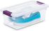 Sterilite 6 Qt ClearView Latch Box, Stackable Storage Bin with Latching Lid, 12-Pack