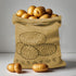 Reusable Burlap Potato Storage Sack with Drawstring, 16 * 12 inch Produce Bags Keeper for Freshness