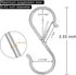 32 Pack S Hooks for Hanging - 3.5 inch Heavy Duty Metal S Shaped Hooks for Plants, Clothes, Kitchen Utensils