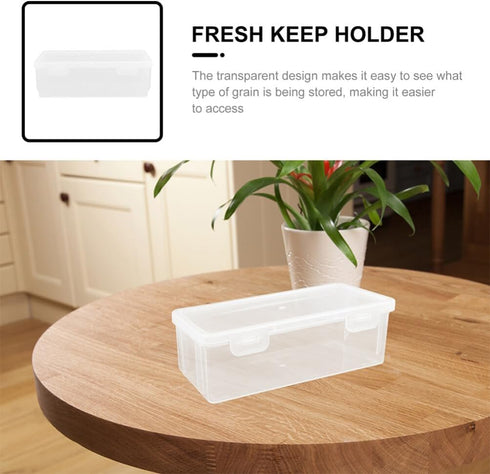 Luxshiny 3pcs Rectangular Loaf Bread Box, Airtight Plastic Bread Keeper Container for Kitchen Storing Refrigerator Cake
