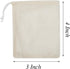 LOOKSGO 25 Pcs 3x4 Inch Muslin Bag Sachet Bags for Party Wedding Home Supplies, Cotton Drawstring Bags for Jewelry