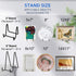 Iron Easel Stand Plate Holder Display Stand for Pictures, Photo, Decorative Plate, Dish, Tabletop Art - 3 Inch - Black