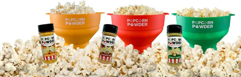 Collapsible Microwave Popcorn Popper - Popcorn Powder's (Green)