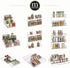 3 mDesign Expandable Plastic Deluxe Spice Rack, Drawer Organizer for Kitchen Cabinet Drawers, Tier Slanted for Spice
