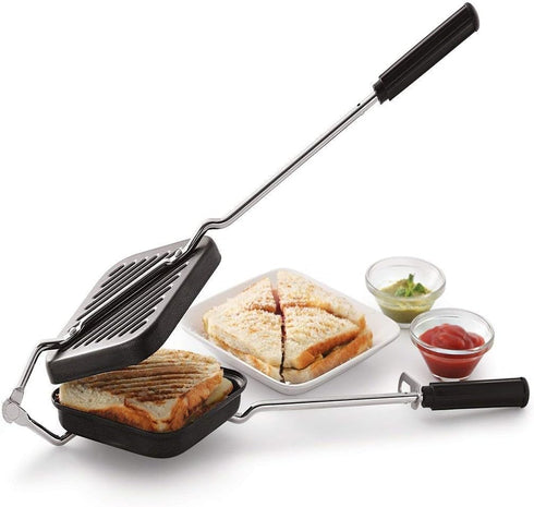 Sandwich Maker Nonstick Gas Sandwich Toaster Grill Sandwich Toaster Sandwich Maker Aluminum Sandwich Maker Grill and Toast Sandwich Maker Mini Gas Toaster and Griller by DBY