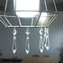 25pcs 55mm H&D HYALINE & DORA Crystal Replacement Clear Chandelier Icicle Prisms with Octagon Crystal Bead for Lamp